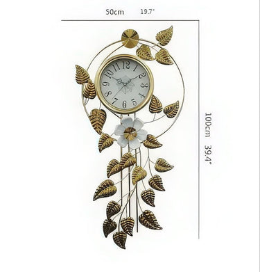 The Serene Botanist's Clock (39 x 20 Inches)